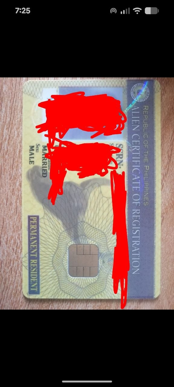Philippines permanent residence card